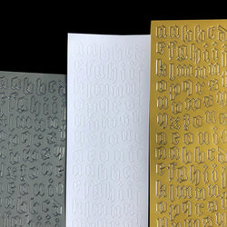 Stamping Gold Silver lrregular Letters Stickers Korea Ins Hand Account Photo Album DIY Deco Material Sticker Stationery (ONLINE ORDER ONLY)