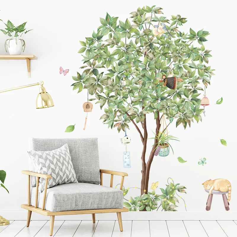 Large Nordic Tree Wall Stickers Living Room Decoration Bedroom Home Decor Art Removable Decals for Background Decorative Posters (ONLINE ORDER ONLY)