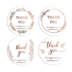 500Pcs/roll Round Labels Thank You Sticker Kraft Paper Dragees Candy Flower Garland Gift Box Cupcake Packaging Wedding Stickers (ONLINE ORDER ONLY)