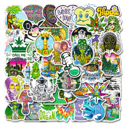 10/30/50 PCS Psychedelic Weed Relaxation Sticker Packs (ONLINE ORDER ONLY)
