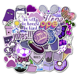 50PCS Cartoon Pink INS Style Vsco Girl Stickers For Laptop Moto Skateboard Luggage Refrigerator Notebook Laptop Toy Sticker (Online Order Only)
