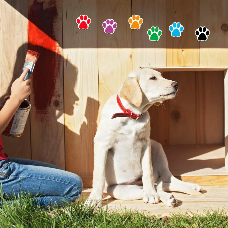 100-500pcs Cartoon Dog Paw Stickers Fridge Guitar Car Laptop Sticker Classic Tag Labels For Girls Notebook Scrapbook Stickers (Online Order Only)