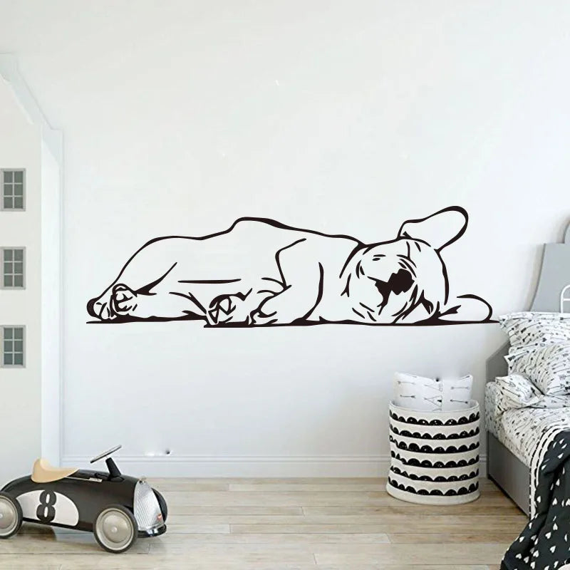 French Bulldog Wall Sticker Decal for Kids Room Decor (ONLINE ORDER ONLY)