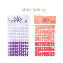 2pcs INS Alphanumeric Sticker Scrapbooking Decoration Photo Album Decor Planner Notebook Labels stickers Kawaii Stationery (Online Order Only)