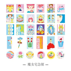 60Pcs/lot Retro Sweet Girl Stickers Scrapbooking Decorative Sticker DIY Diary Album Stick Label Kawaii Stationery (ONLINE ORDER ONLY)