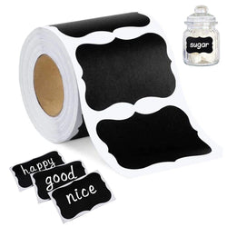 120-300pcs/roll Blackboard Spice Sticker Reusable Jam Labels Kitchen Stickers Organizer Wall Sticker Home Decor Chalkboard Label (ONLINE ORDER ONLY)