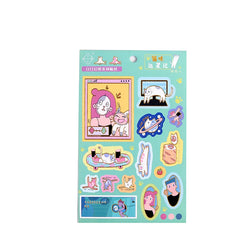 2Pcs Daydream Series Sticker Hand Account DIY Album Decoration Scrapbooking Stickers Kawaii Cartoon Stationery (ONLINE ORDER ONLY)