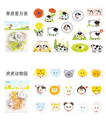 30Pcs/lot Flower Small World Series Stickers Scrapbooking Decorative Sticker DIY Diary Album Stick Label Kawaii Stationery (ONLINE ORDER ONLY)