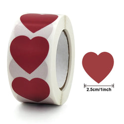 Colorful Heart ShapeSticker For Kids Reward Sticker Pink Dots Labels Valentine's Day Love Sticker Label Gift (ONLINE ORDER ONLY)