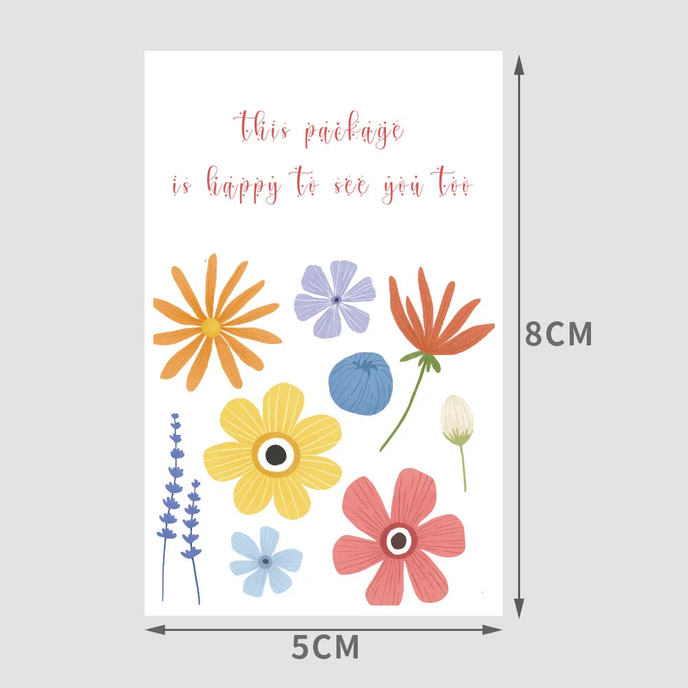150pcs This package is happy to see you too stickers 5*8 cm Thank you labels stickers for small business package decor stickers (Online Order Only)