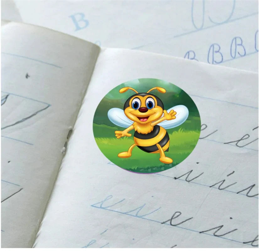 500pcs/roll Zoo Animals Laptop Stickers Reward Motivational Teacher Decals Ocean Life Sticker Toys for Children Kids on Car Book (Online Order Only)