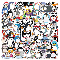 Penguin Animal Stickers for Kids Phone Laptop Luggage Guitar Fridge Scrapbook Decals (Online Order Only)