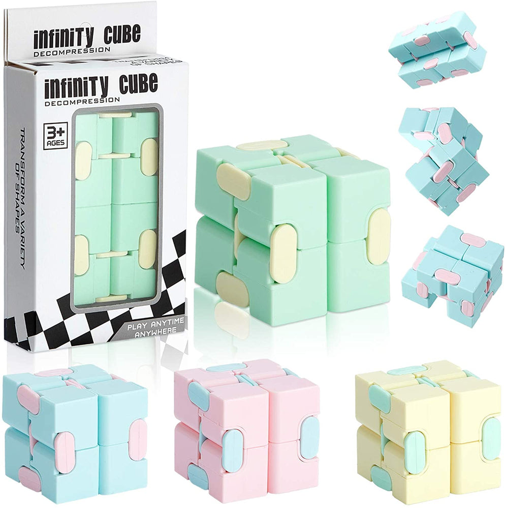 Infinity Cube (4 Colors) Toy for Reducing Stress and Anxiety Fidget Toy (Online Only)