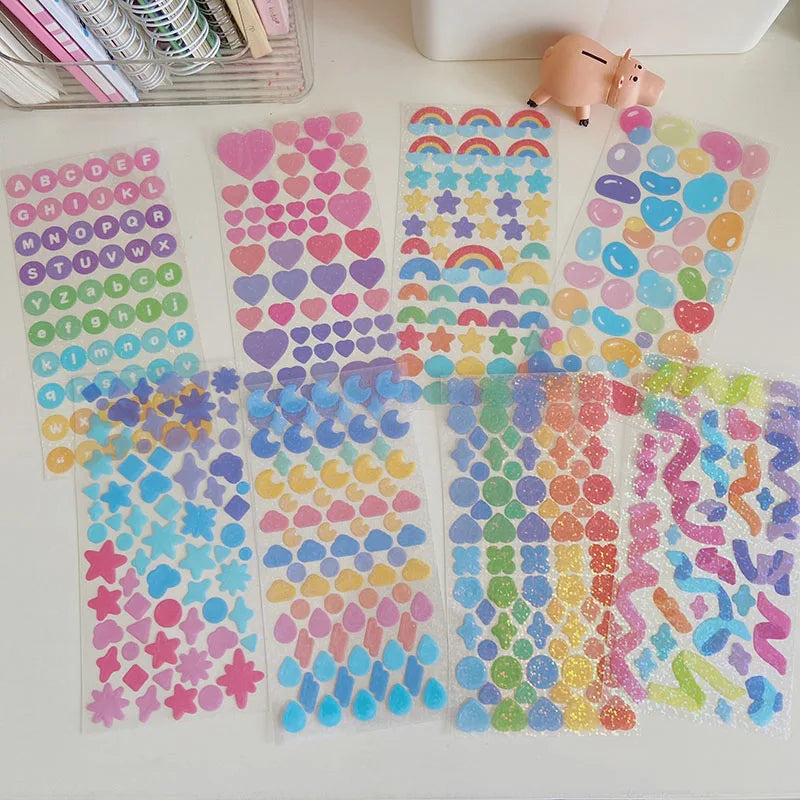 Colorful Fantasy Series Sticker Scrapbooking Decorative Sticker DIY Diary Album Stick Label INS Kawaii Stationery (ONLINE ORDER ONLY)