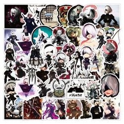 NieR Automata Stickers Decals for Luggage Laptop Phone Guitar Car Helmet (Online Order Only)