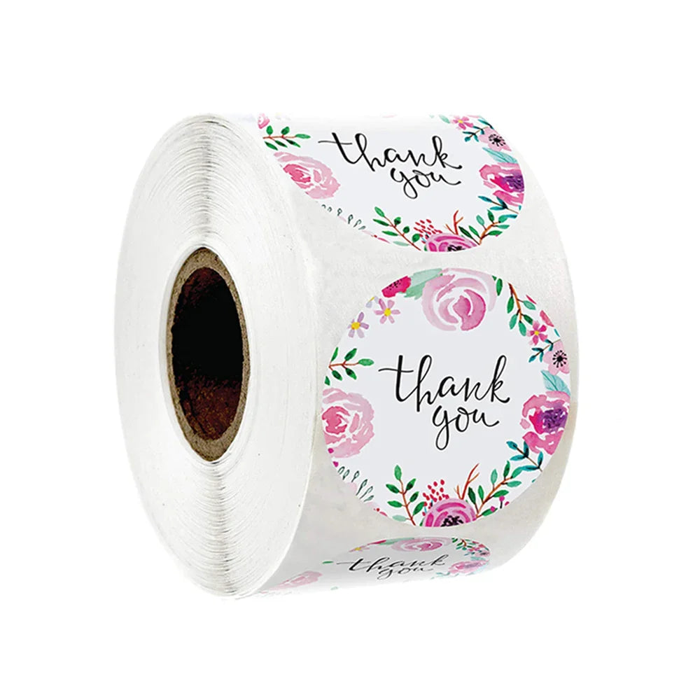 100-500pcs 8 Styles Happy Birthday Round Stickers Party Gift Packaging Seal Labels for Scrapbooking Cards Decoration (Online Order Only)