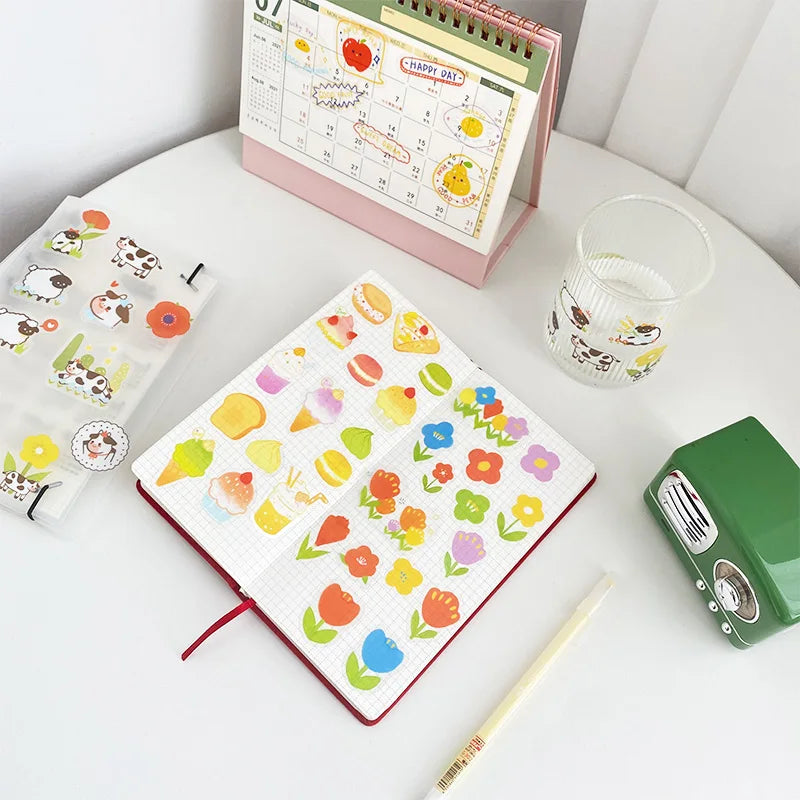 30Pcs/lot Flower Small World Series Stickers Scrapbooking Decorative Sticker DIY Diary Album Stick Label Kawaii Stationery (ONLINE ORDER ONLY)
