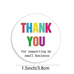 500pcs/roll Thank You Stickers Label Exquisite Design Adhesive Envelope Seals Stickers Appreciation Cards for Wedding Birthday (ONLINE ORDER ONLY)