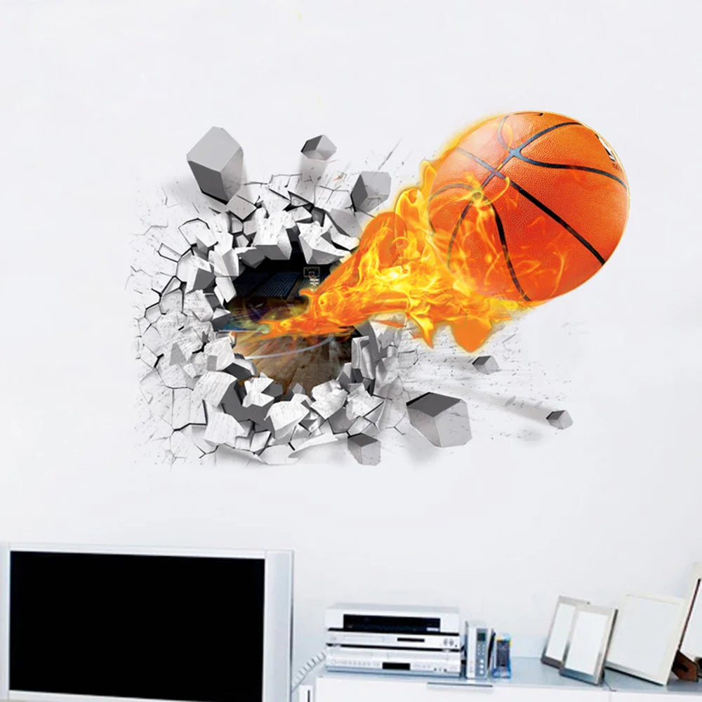 Basketball Wall Stickers Wholesale - Creative Home Decoration Floor Decals (Online Order Only)