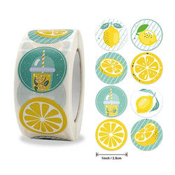 Yellow Lemon Thank You Sticker 2.5 Cm 500pcs Seal Label Per Roll For Ordering Business Handmade Baking Party Supplies (Online Order Only)