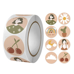 100-500PCS Cartoon Animal Children Sticker Label Thank You Cute Toy Game Sticker DIY Gift Sealing Label Decoration Supplies (Online Order Only)