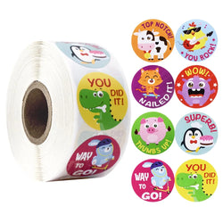 100-500PCS Reward Stickers Encouragement Stickers for Kids Motivational Stickers with Cute Animals for Students Teachers (Online Order Only)