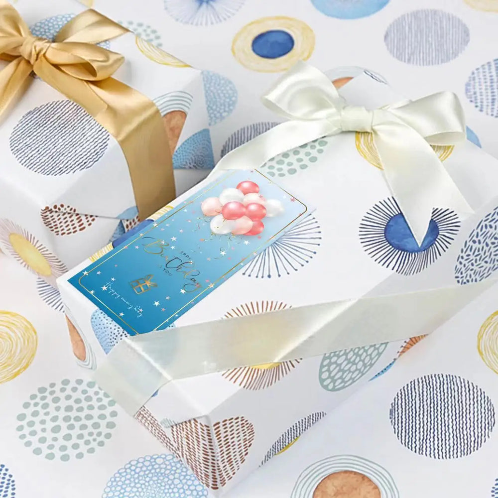 10-30pcs "Happy Birthday To You" Stickers 6*15cm Pink Blue Black Birthday Gift Package Decor Seal Labels Exquisite Stickers (Online Order Only)
