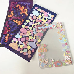 Ins Laser Flower Butterfly Stickers Scrapbooking Stick Label  Hand Account DIY Decoration Material Sticker Kawaii Stationery (ONLINE ORDER ONLY)