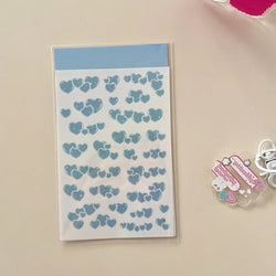 Korean ins Hot Stamping Love Ribbon Stickers Hand Account Decor DIY Collage Material Stationery Sticker Diary Album Decoration (ONLINE ORDER ONLY)