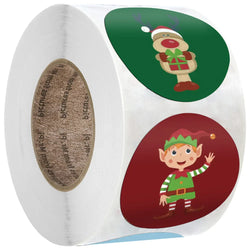 100-500pcs Christmas Sticker Cartoon Christmas Tree Santa Claus Paper Label Merry Christmas Cute Stickers Stationery Stickers (ONLINE ORDER ONLY)