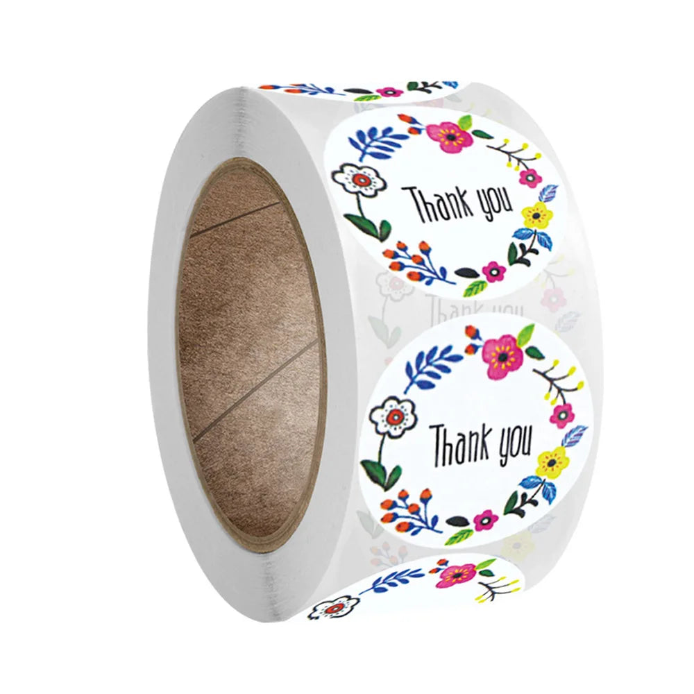 100-500pcs 8 Styles Happy Birthday Round Stickers Party Gift Packaging Seal Labels for Scrapbooking Cards Decoration (Online Order Only)