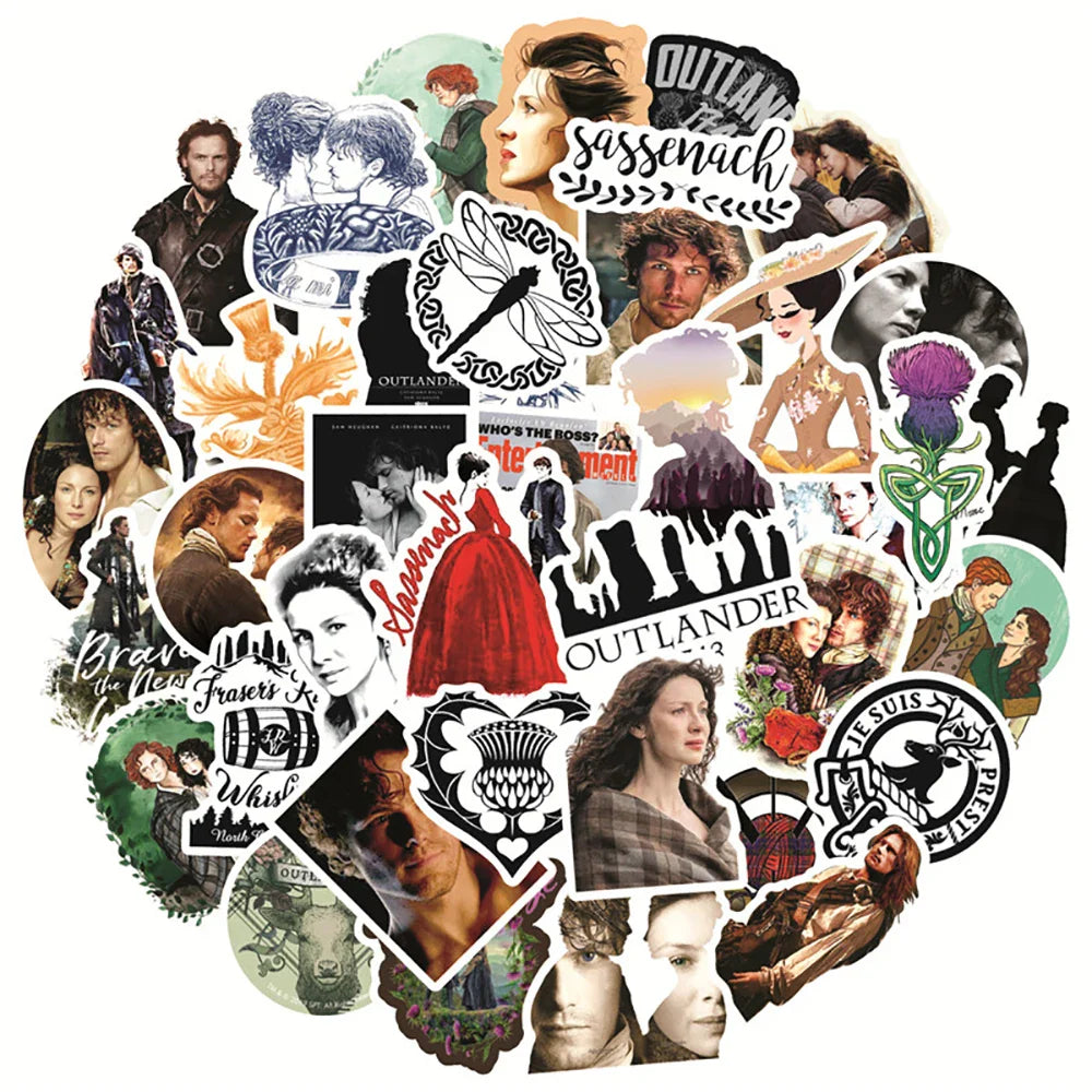 10/30/50PCS Outlander TV Show Sticker Pack (ONLINE ORDER ONLY)
