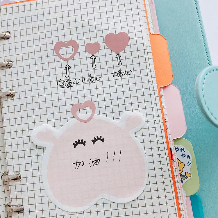 Cute Ins Gradient Love Heart Stickers Scrapbooking Decorative Sticker Korean DIY Diary Album Stick Label Kawaii Stationery (ONLINE ORDER ONLY)