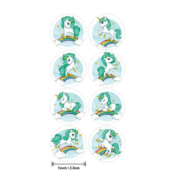 100-500pcs Unicorn Stickers 1inch Decorative Stickers Scrapbooking Stick Label Diary School Stationery Album Stickers (ONLINE ORDER ONLY)