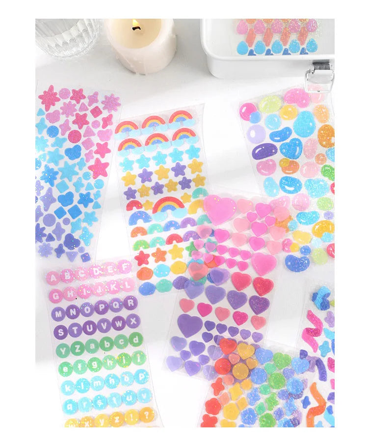 Colorful Fantasy Series Sticker Scrapbooking Decorative Sticker DIY Diary Album Stick Label INS Kawaii Stationery (ONLINE ORDER ONLY)