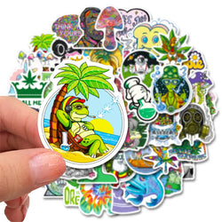 10/30/50 PCS Psychedelic Weed Relaxation Sticker Packs (ONLINE ORDER ONLY)