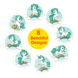100-500pcs Unicorn Stickers 1inch Decorative Stickers Scrapbooking Stick Label Diary School Stationery Album Stickers (ONLINE ORDER ONLY)