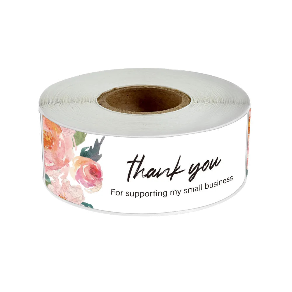 120pcs/roll Merry Christmas Stickers Cute Santa Claus Xmas Tree Thank You Labels For Gift Box Present Sealing Package Decoration (Online Order Only)