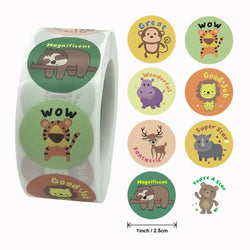 2024New Animals Cartoon Stickers for Kids Classic Toys Sticker School Teacher Reward Sticker Various Styles Designs Pattern (ONLINE ORDER ONLY)