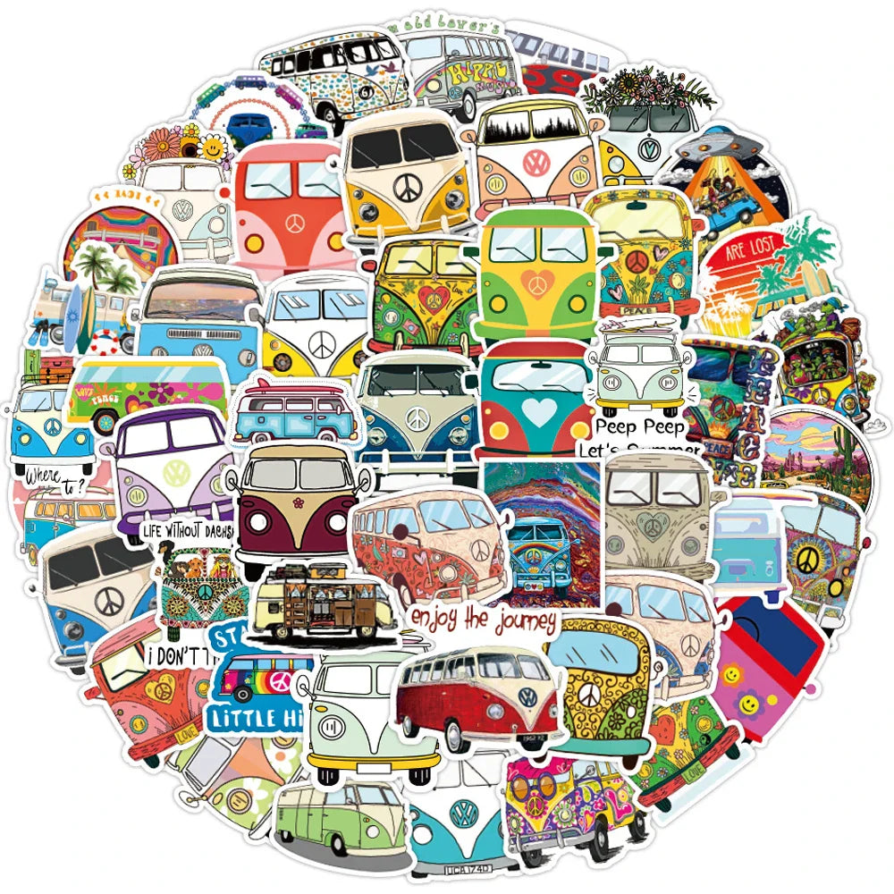 Hip Hop Graffiti Stickers PVC Waterproof Decals for Luggage, Guitar, Laptop - 10/30/50PCS (Online Order Only)