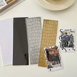 Stamping Gold Silver lrregular Letters Stickers Korea Ins Hand Account Photo Album DIY Deco Material Sticker Stationery (ONLINE ORDER ONLY)