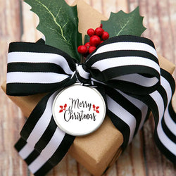100-500Pcs White Merry Christmas Label Stickers for Card Gift Package Wrapping Festival Party Baking Small Business 1inch (Online Order Only)