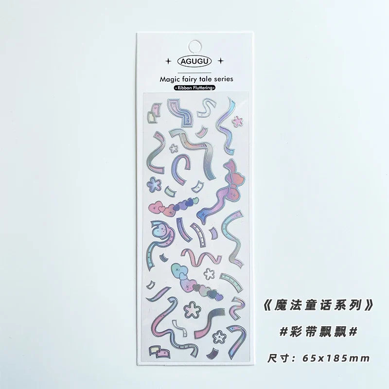 Cute Bubble Whale Bronzing Silver Sticker Aesthetics Decorative Scrapbooking Stickers School Supplies Diary Material Stickers (Online Order Only)