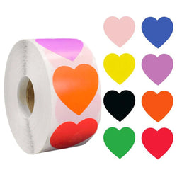 100-500pcs Chroma Labels Stickers Color Code Dot Labels Stickers 1 Inch Round Red, ,Yellow,Blue,Pink,Black,Stationery Stickers (Online Order Only)