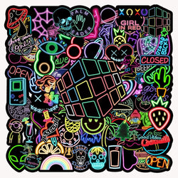 Neon Stickers Decals for Skateboard Guitar Laptop Phone Luggage Car Vinyl Kids Toys (ONLINE ORDER ONLY)