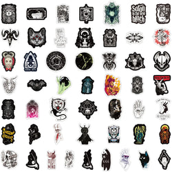 10/30/50pcs Cool Witch Demon Gothic Graffiti Stickers Aesthetic Art Decals Scrapbook Laptop Guitar Phone Car Sticker Kids Toy (ONLINE ORDER ONLY)