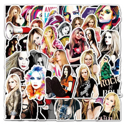 Avril Lavigne Graffiti Stickers 10/30/50PCS Waterproof Decals for Laptop, Skateboard, Bike, Guitar, Phone, Car (ONLINE ORDER ONLY)