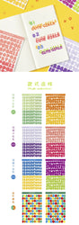 2pcs INS Alphanumeric Sticker Scrapbooking Decoration Photo Album Decor Planner Notebook Labels stickers Kawaii Stationery (Online Order Only)