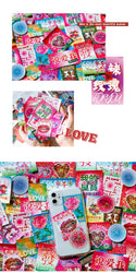 45Pcs/lot Neon Light Garden Series Laser Stickers Girl Scrapbooking Stick Label Diary Album Sticker Personalized Stationery Gift (Online Order Only)