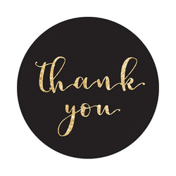 100-500pcs Round Clear Merry Christmas Stickers Thank You Card Box Package Label Sealing Stickers Wedding Decor Stationery (ONLINE ORDER ONLY)